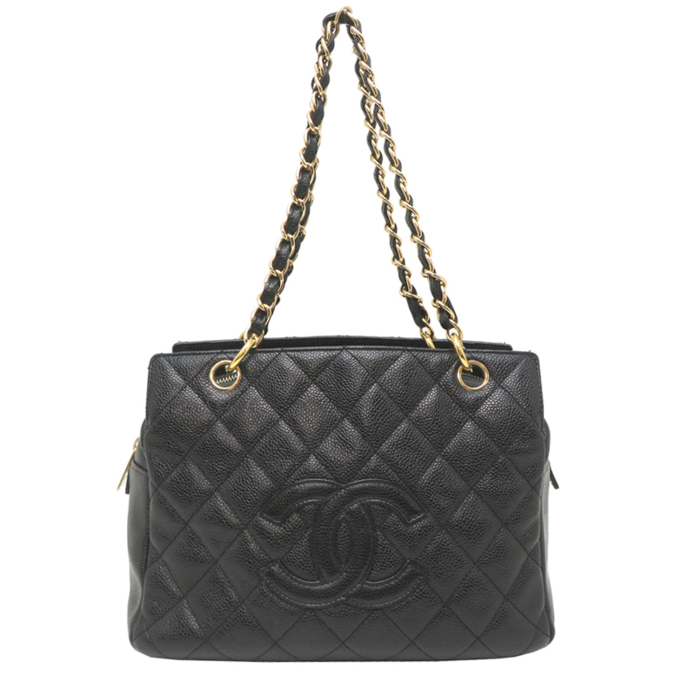Chanel Petite Timeless Tote Bag for Women, A18004, Caviar Leather, Black